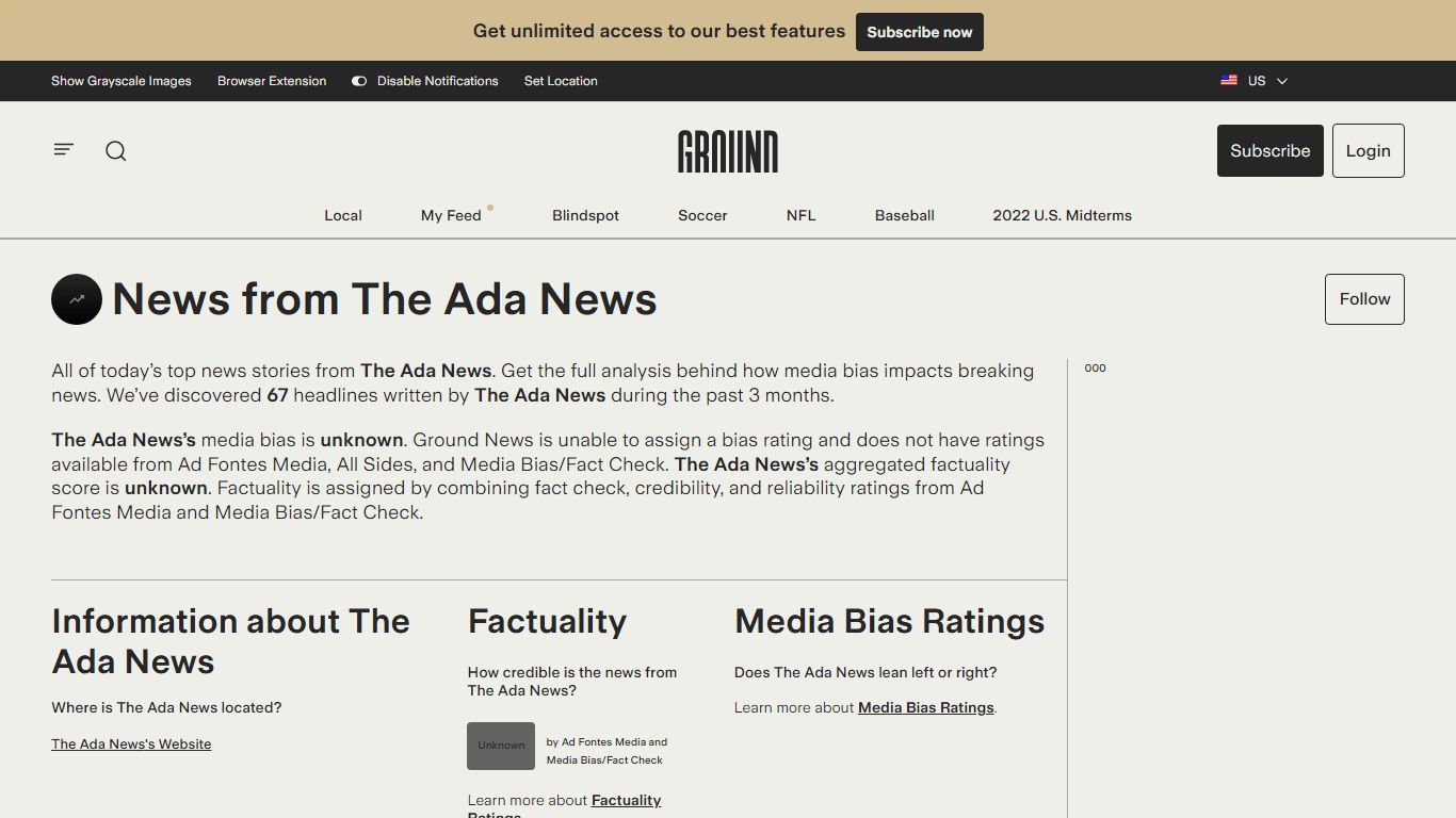 The Ada News Breaking News Headlines Today | Ground News